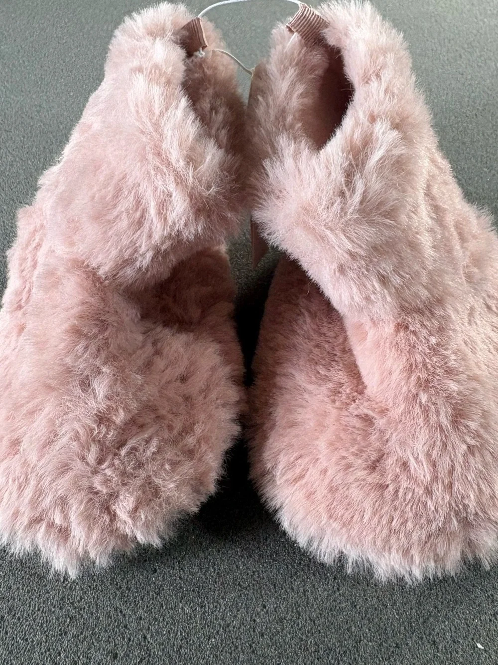 Old Navy Toddler Fuzzy Girls Boots Pink  Size 6-12M NWT